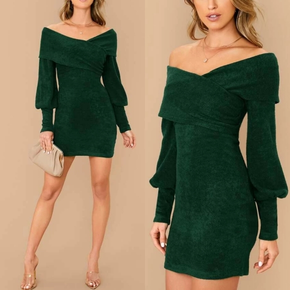 VIVA BOUTIQUE Dresses & Skirts - ⬇️VIVA | Off Shoulder Bishop Sleeves Dress